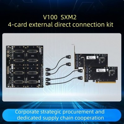 For Tesla V100 4 Cards External Direct Connect Kit NVLink Baseboard Adapter