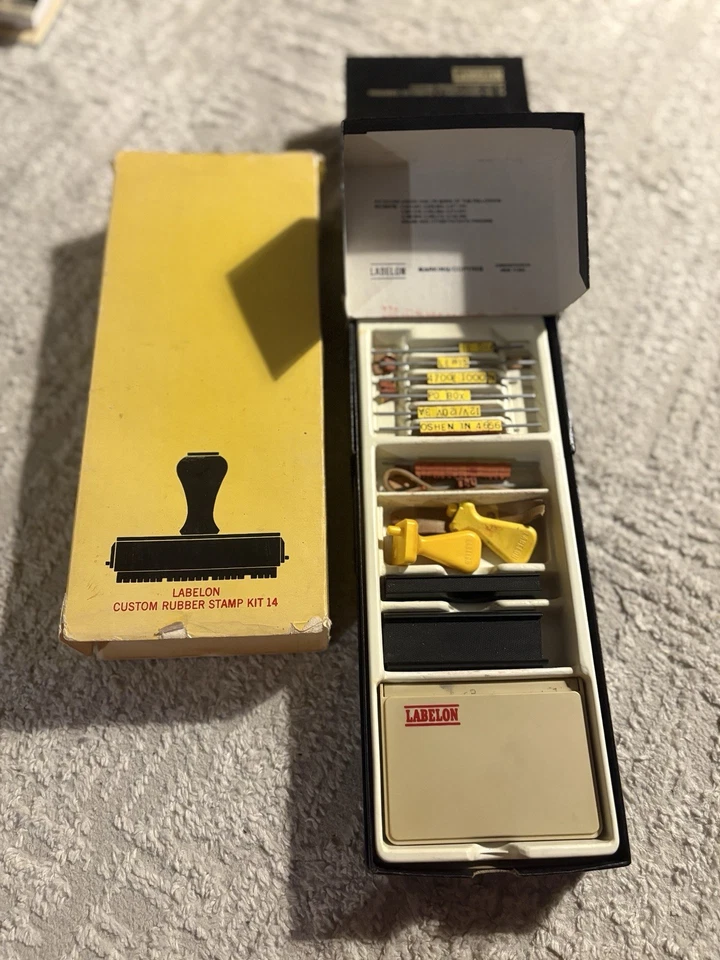 Винтажный набор резиновых штампов Labelon на заказ No14 - Изображение 2 из 4