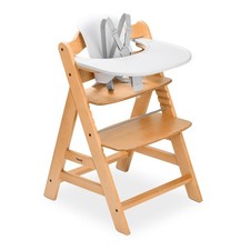 hauck Alpha Adjustable Wooden High Chair Set, Natural