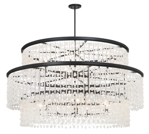 Minka Lavery 6709 Shimmering Elegance 14 Light 60"W Crystal Drum - Sand Coal - Picture 2 of 2