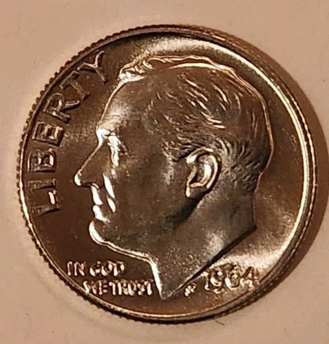 1964 P Roosevelt Dime Uncirculated 90% Silver