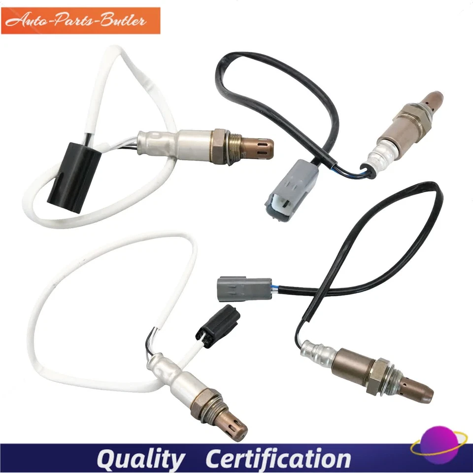 Set of 4 Up+Down Oxygen Sensor Fits 2009 2010 Nissan Infiniti M35 G37 350Z 370Z - Image 2 of 4