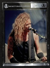James Hetfield Metallica Signed 8x10 Concert Photo Beckett Auto 10
