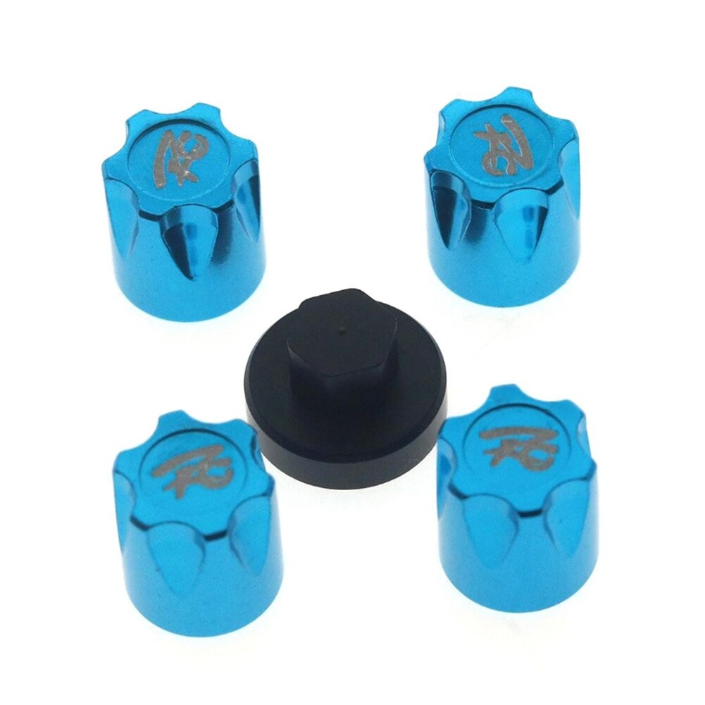 Lot De 4 Écrous De Roue RC M4 Aluminium Anodisé Vert – Bouchons Centraux Jantes Pour Axial SCX10 90046 D90