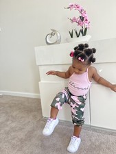 2pcs Toddler Kids Baby Girl Outfits T-shirt Tops Pants Casual Clothes Set Outfit
