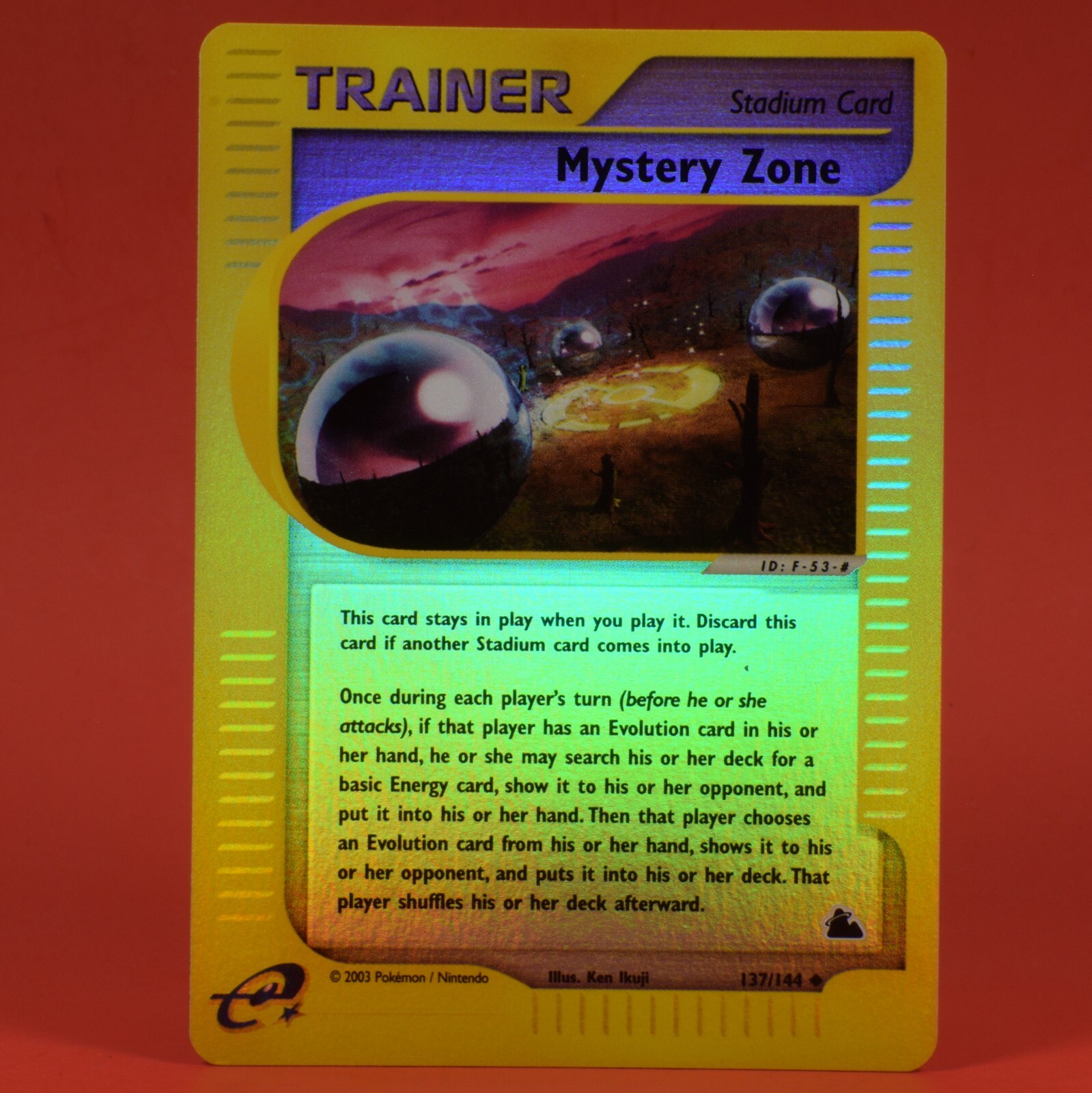 Pokemon TCG English Card e-Series Skyridge Mystery Zone Reverse Holo 137/144