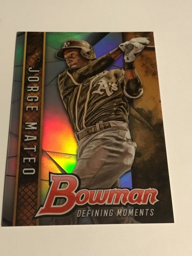 2017 Bowman Chrome Defining Moments Refractor BDM-JM Jorge Mateo 188/250