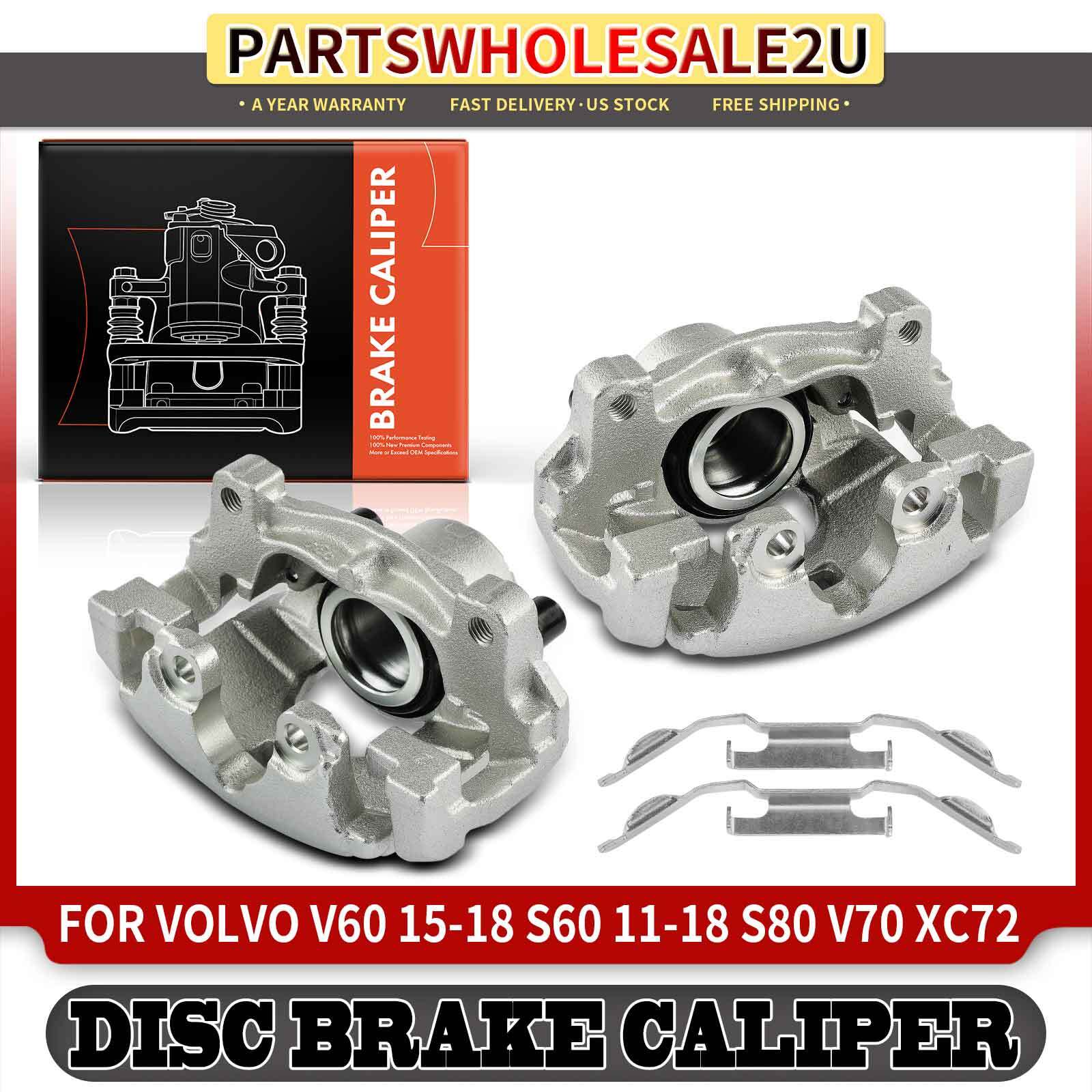 2x Front Side Brake Caliper for Volvo S60 1118 V60 1518 V70 0810