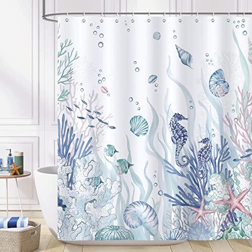 Bird Shower Curtain With Green Leaves - Waterproof Bathroom Decor, Polyester Fabric, 72 X 84 Inches
