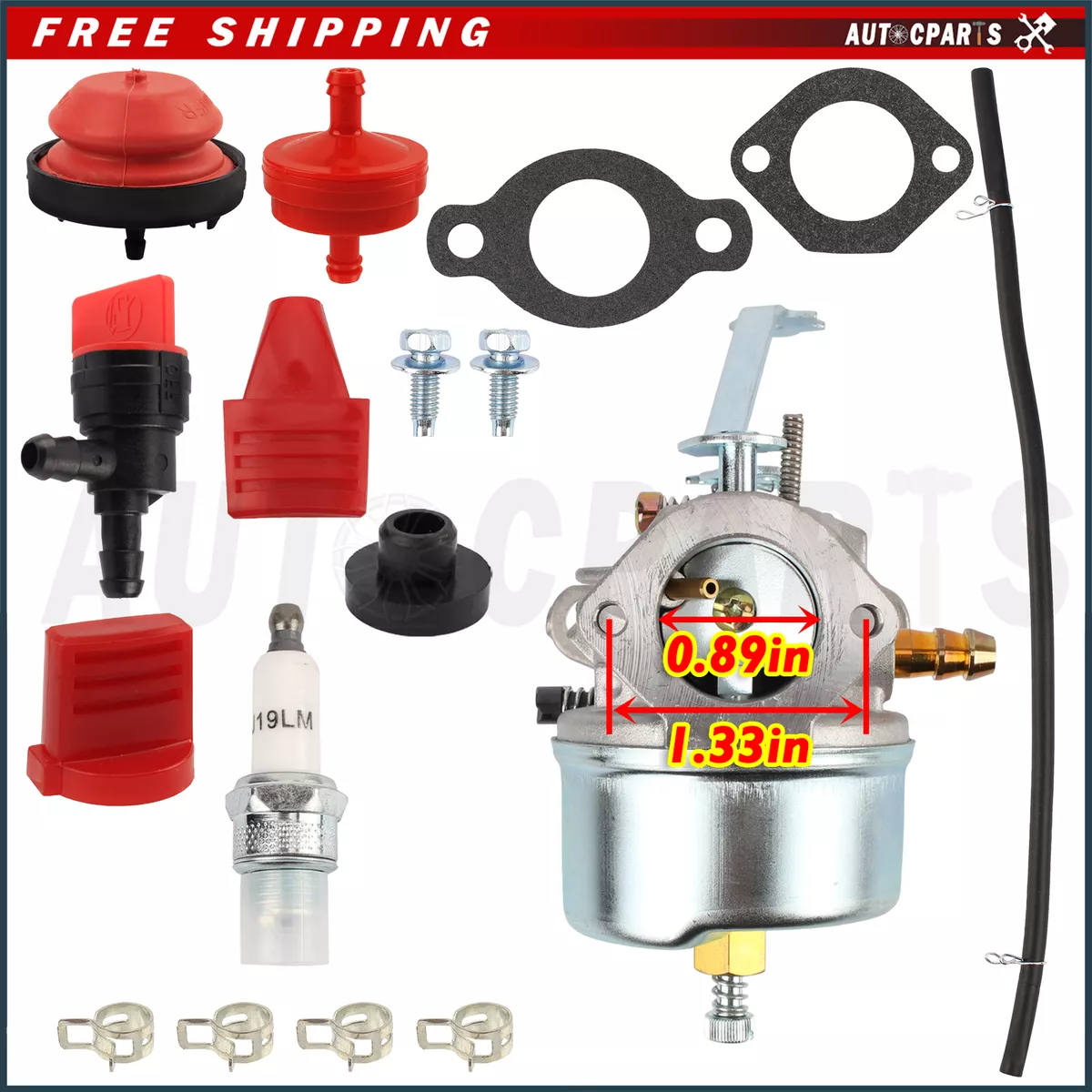 Carburetor Carb For 5hp Tecumseh powered Troy Built Tomahawk