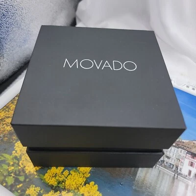Movado empty Watch box and paper