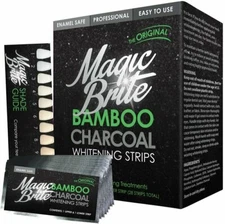MagicBrite Bamboo Charcoal Natural Teeth Whitening Strips - 28 Strips