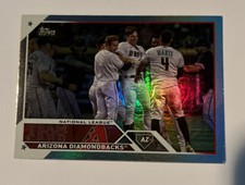 Topps 2023 Arizona Diamondbacks Team Baseball Card Silver Refractor 