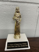 6" Tall Beauty Pageant Queen Trophy please Look At All Pictures