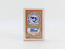 UNION MADE BUY UNION BUY AMERICAN PLAYING CARDS NEW SEALED MADE IN USA red trim