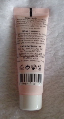New Saturday Skin Rub-A-Dub Refining Peel Gel 0.33fl oz/10ml Travel Size - Picture 2 of 2