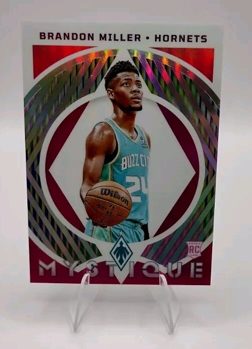 2023-24 Phoenix #13 Brandon Miller RC Mystique Pink #30/99 Hornets Rookie SP