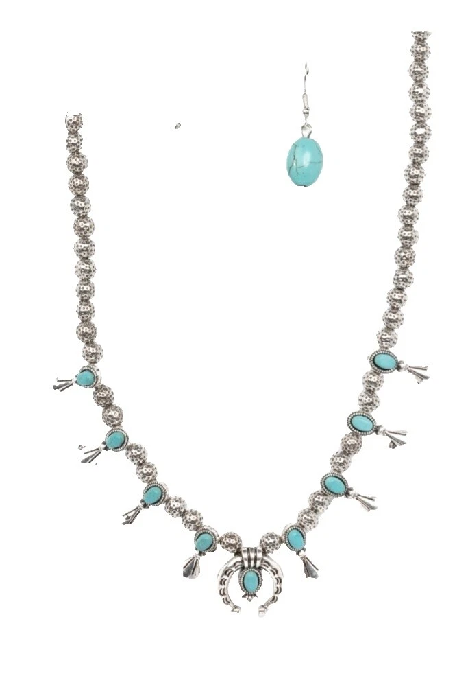Collares y colgantes de moda occidental turquesa