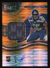 Jordyn Brooks 2020 Select Auto Rookie Patch Serial #d 16/25 Seattle Seahawks