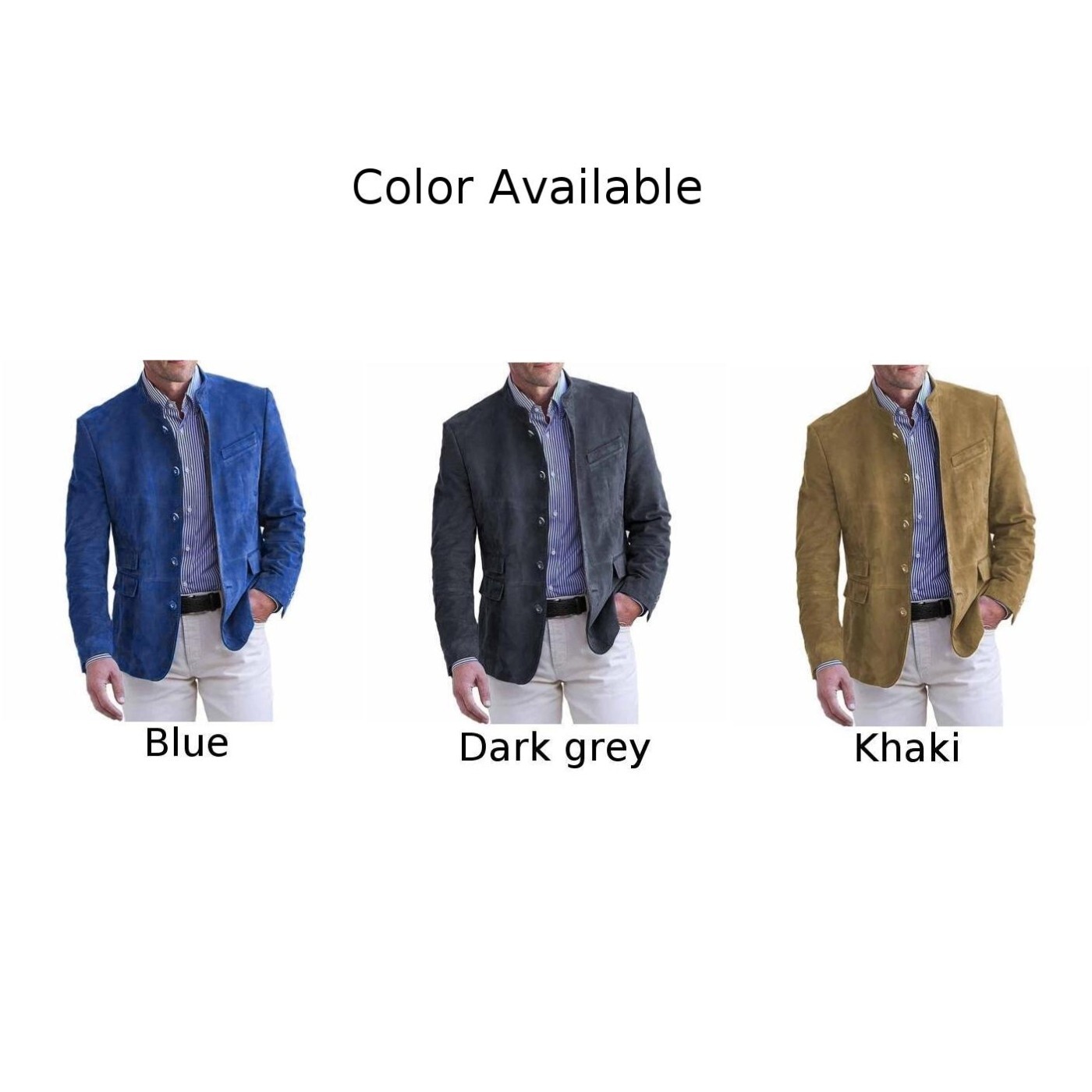 FILA Giacche da uomo retrò autunno inverno stand colletto in blazer stile britannico