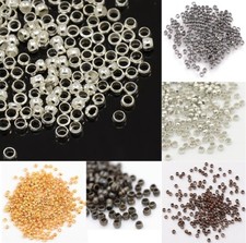 Quetschperlen 1,2 mm x Ø 2 mm Kalotten Crimp...