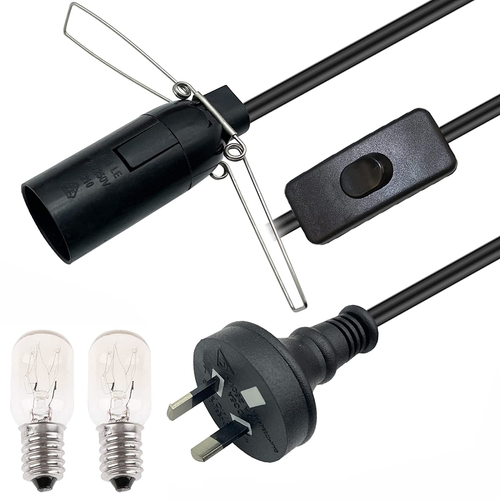 Salt Lamp Cord with 2 Free E14 Bulbs Salt Lamp Power Cord Original Replacement - Picture 10 of 12