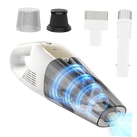 Handheld Vacuum Cordless, 16000Pa 160W Car Vacuum Cleaner with LED
