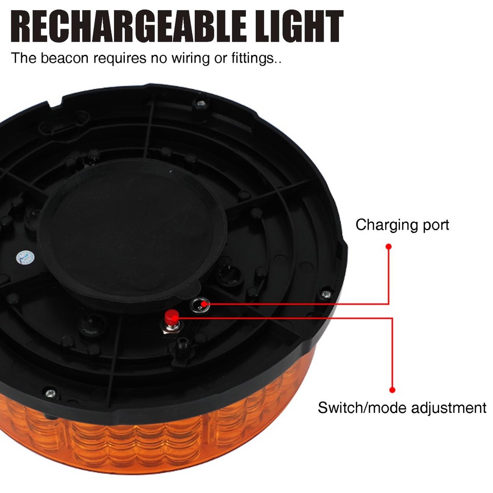 12V/24V Car Truck Strobe Light Bar Flashing Indicator Roof Top Rotating