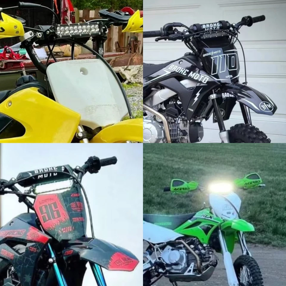 Kit de iluminación de barra de luz LED para manillar ATV universal de 7/8"" Plug&Play Foto 3 de 4