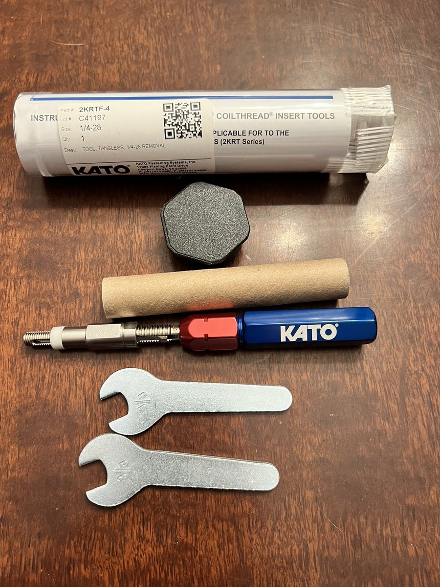 ta-⭐︎shop KATO FASTENING SYSTEMS 2KRTF4 THREAD SIZE 1/4-28 TANGLESS REMOVAL