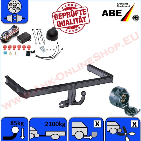 AHK ES7 FüR Audi A6 4F2 4F5 Bj Ab 2004 Stufenheck Avant Limo AnhäNgerkupplung-image