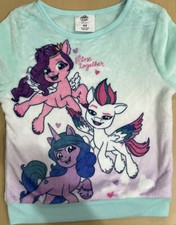 My little pony Mint Green Size 6x Furry sweater