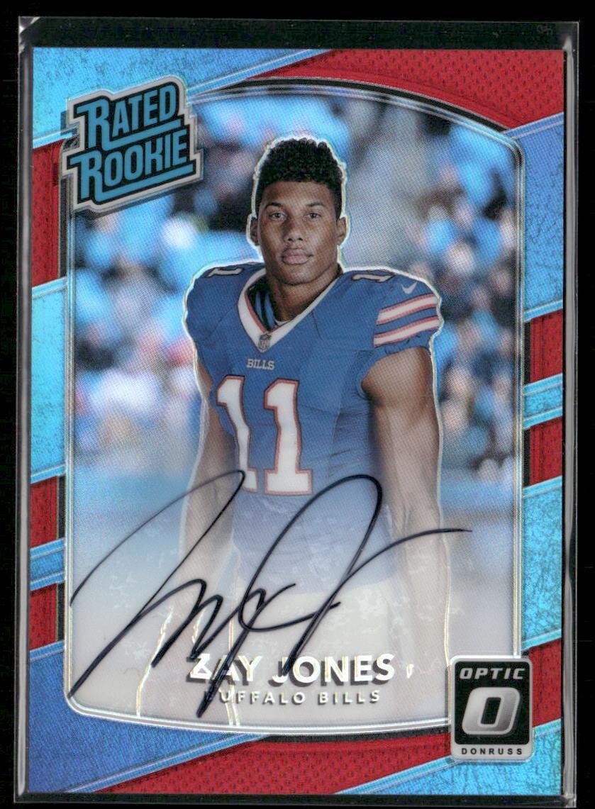 2017 Donruss Optic #159 Zay Jones Rated Rookie Red AUTO #/50