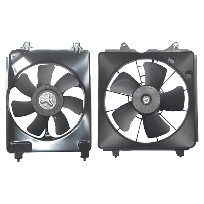 Radiator Condenser Cooling Fan Assembly For 2006-2011 Honda Civic 1.8L