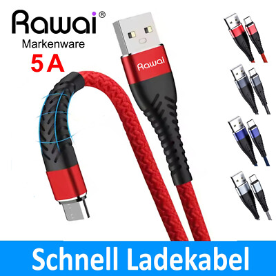 Ladekabel USB Typ C Schnell Datenkabel für Samsung Huawei Handy Schnellladekabel