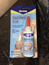 Sea Shell Glue for Creating and Decorating with Shells, Wood, Metal, Ceramic, an