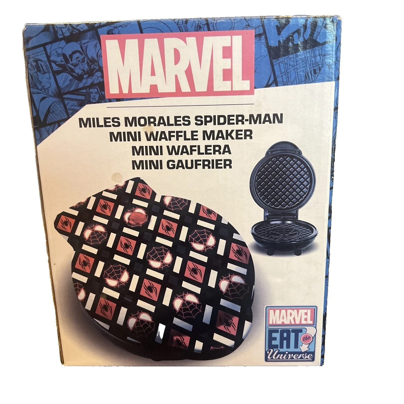 Máquinas de Waffle Marvel Preto
