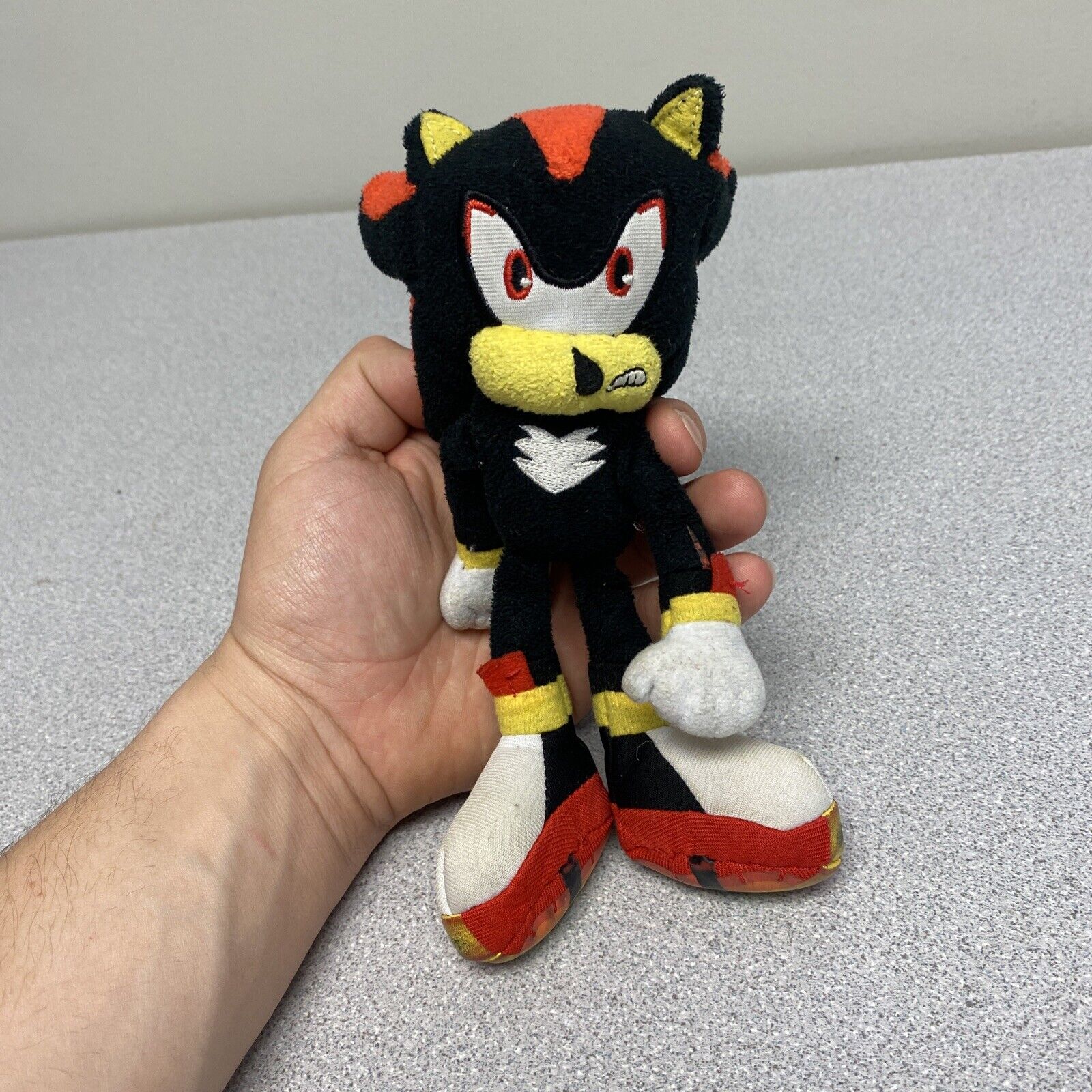 Rare Sonic Boom Hedgehog Shadow Plush Stuffed Animal 8”