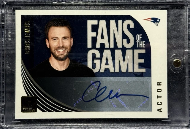 2018 Donruss Football - Fans des Spiels Auto Chris Evans signiert - Patriots