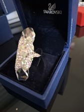 Swarovski Ring   Kristallbesetzt   Silberfarb...