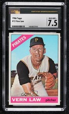 1966 Topps Vern Law (Barch 12 1930) #15 CSG 7.5 2d2