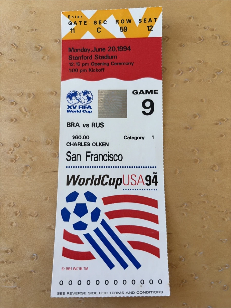 World Cup Ticket In Vintage Sports Ticket Stubs for sale | eBay