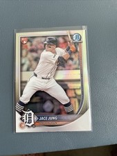 Jace Jung 2025 Bowman Chrome #59 Red Rookie RC Logo Refractor Redemption SP