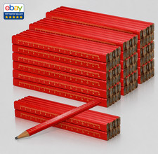 100 Pcs Carpenter Pencils Hard Black Octagonal Woodworking Marking Construction