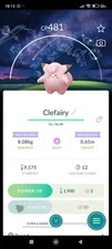 Pokémon Go Non Shiny Clefairy Background 20k Stardust Mini PTC 
