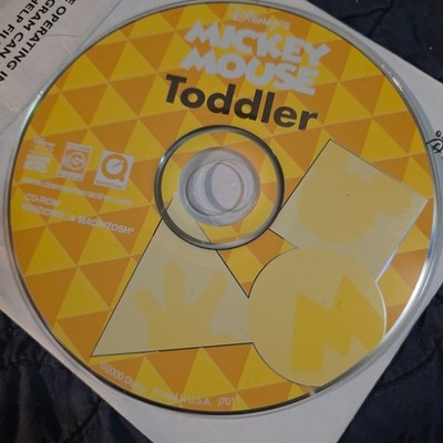 Disney's Mickey Mouse Toddler PC CD-ROM Windows Mac 2000 Disc + Original Sleeve