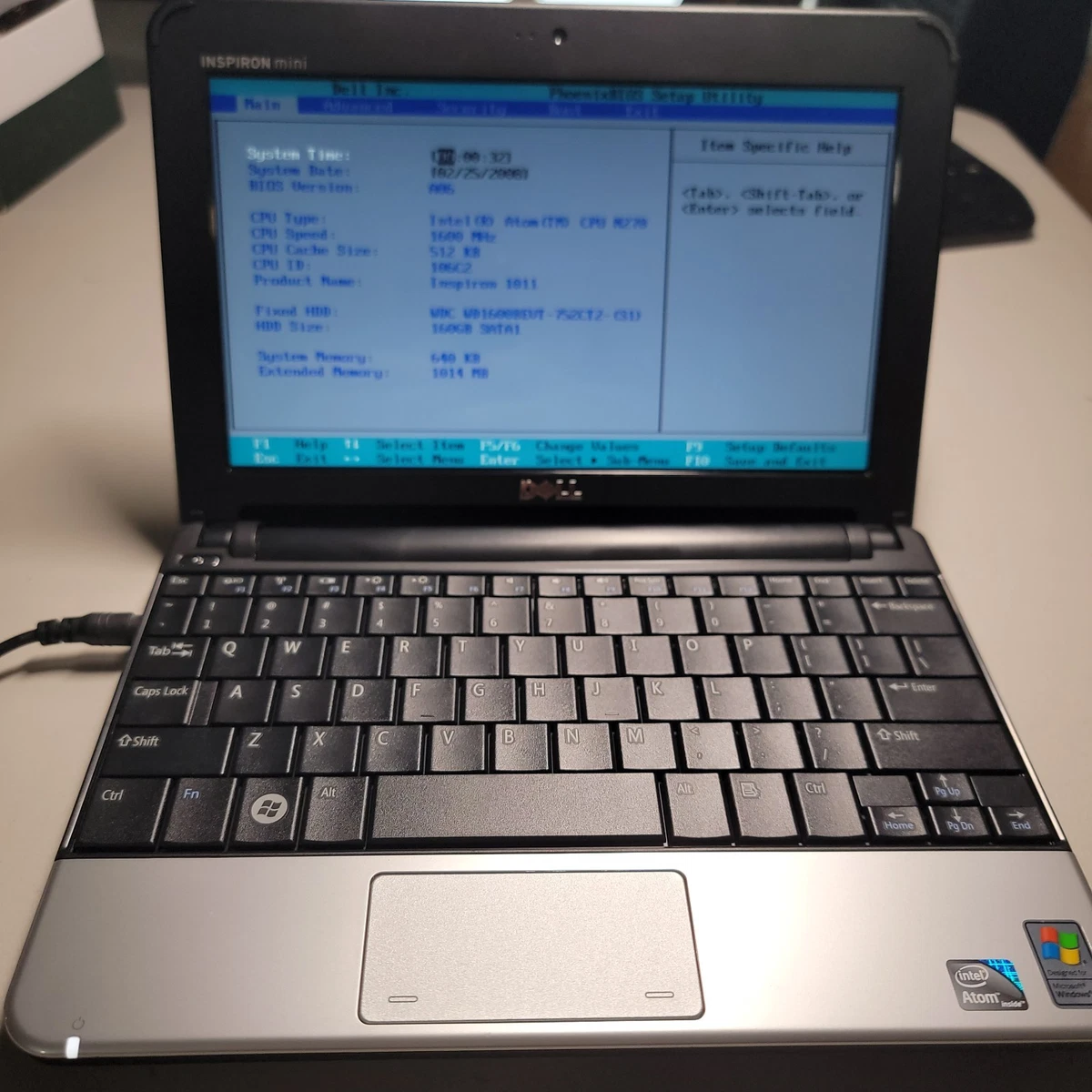 Dell Inspiron Mini 1 GB RAM PC 100-249 GB Hard Drive Capacity