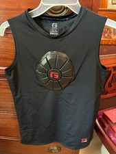 G Form brand Pro Sternum Guard Chest Protector, Youth XL, black nylon & spandex