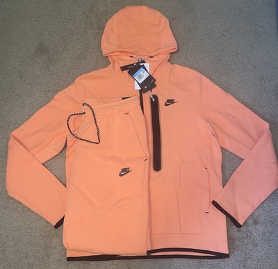 orange tracksuit nike