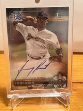 2017 Bowman - Chrome Prospect Autographs Freddy Peralta #CPA-FP (AU, RC)